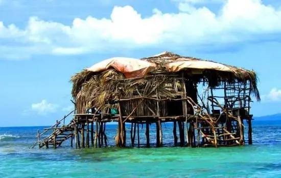 Pelican Bar standing offshore in Jamaica